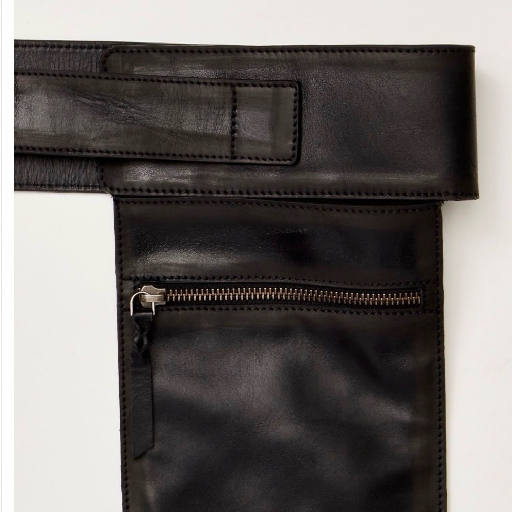 We the free paradise lost vegan leather belt with pouch
